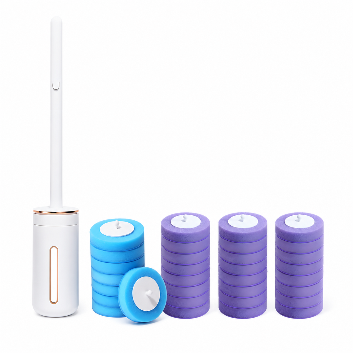 Wall Mounted Disposable Toilet Brush Set