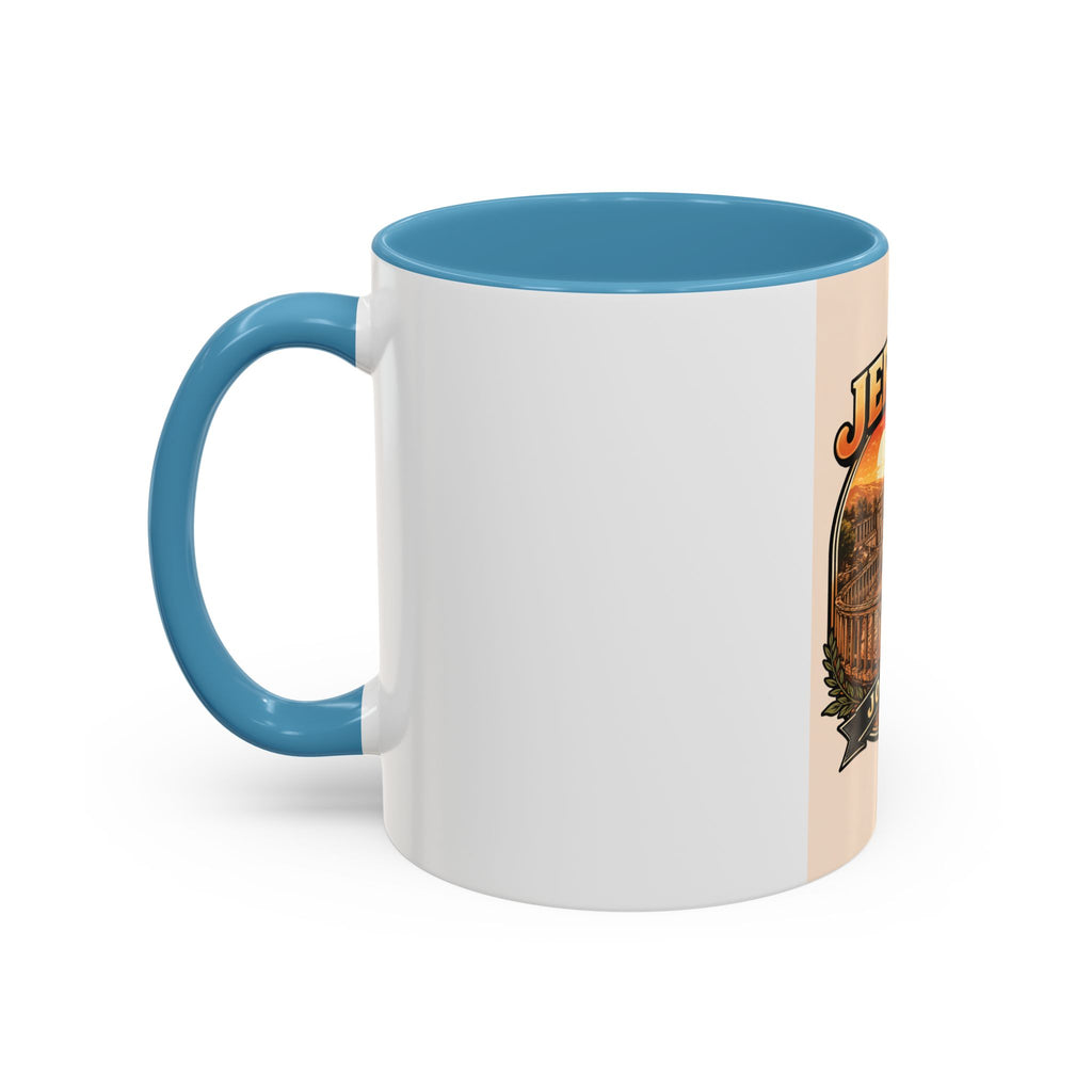 Jerash Jordan Accent Coffee Mug – Vintage Sunset Travel Souvenir (11/15oz)