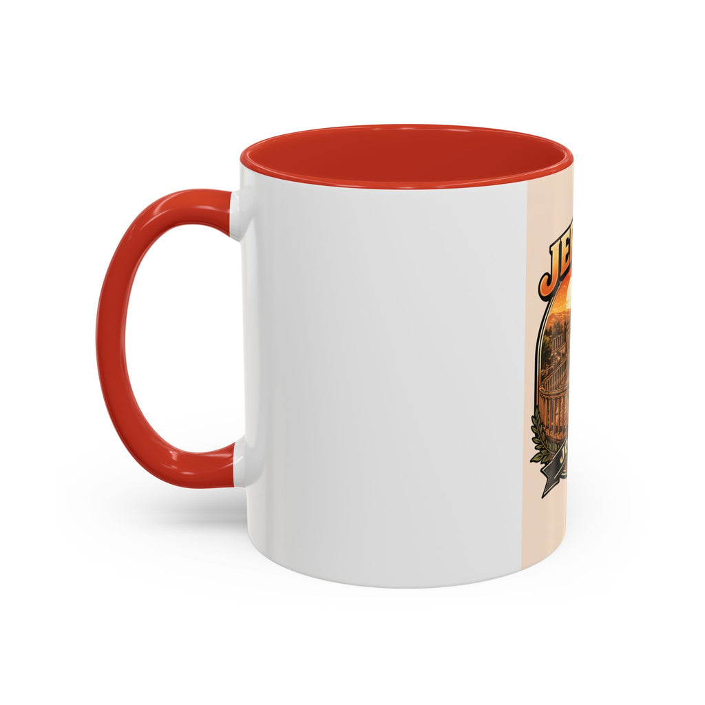 Jerash Jordan Accent Coffee Mug – Vintage Sunset Travel Souvenir (11/15oz)