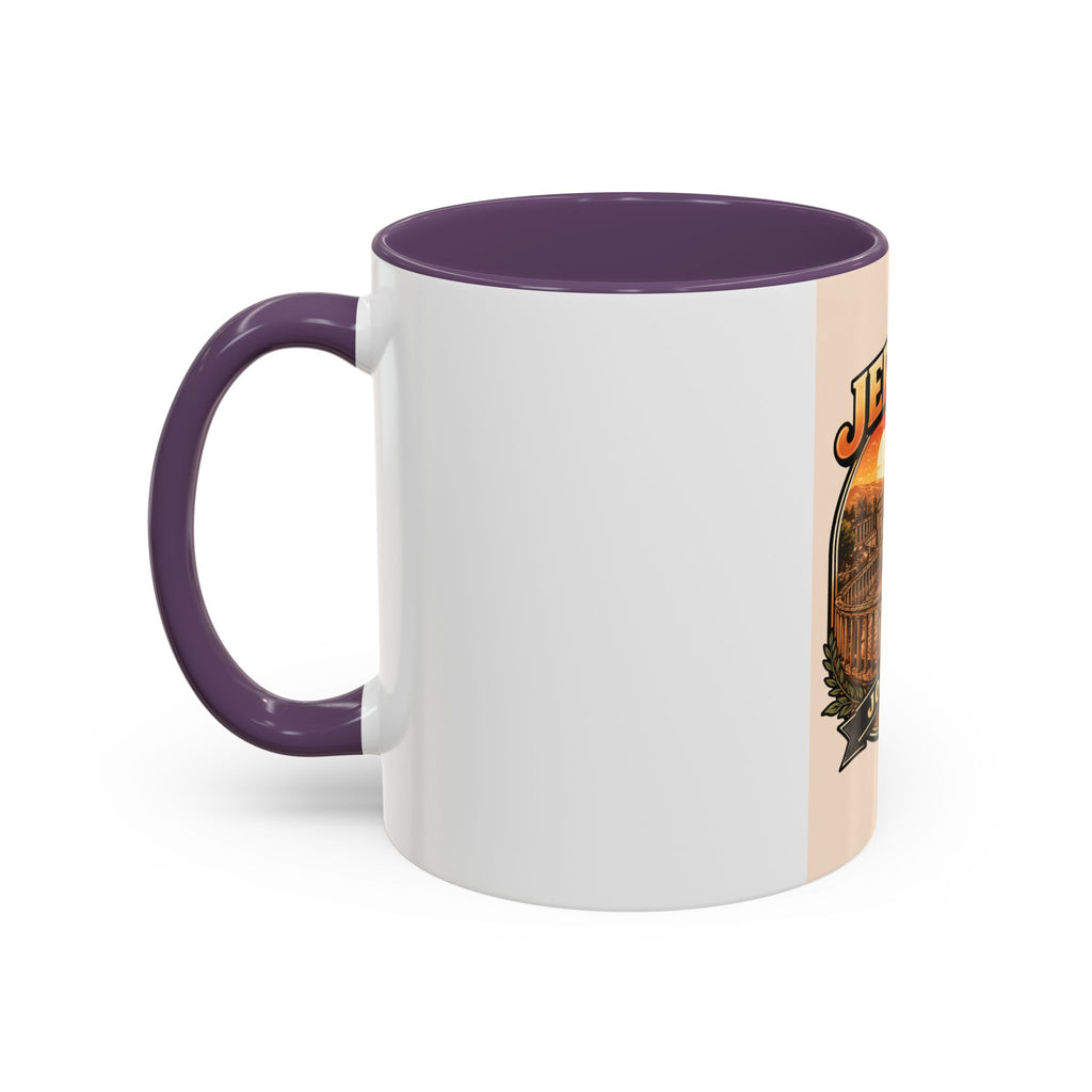 Jerash Jordan Accent Coffee Mug – Vintage Sunset Travel Souvenir (11/15oz)
