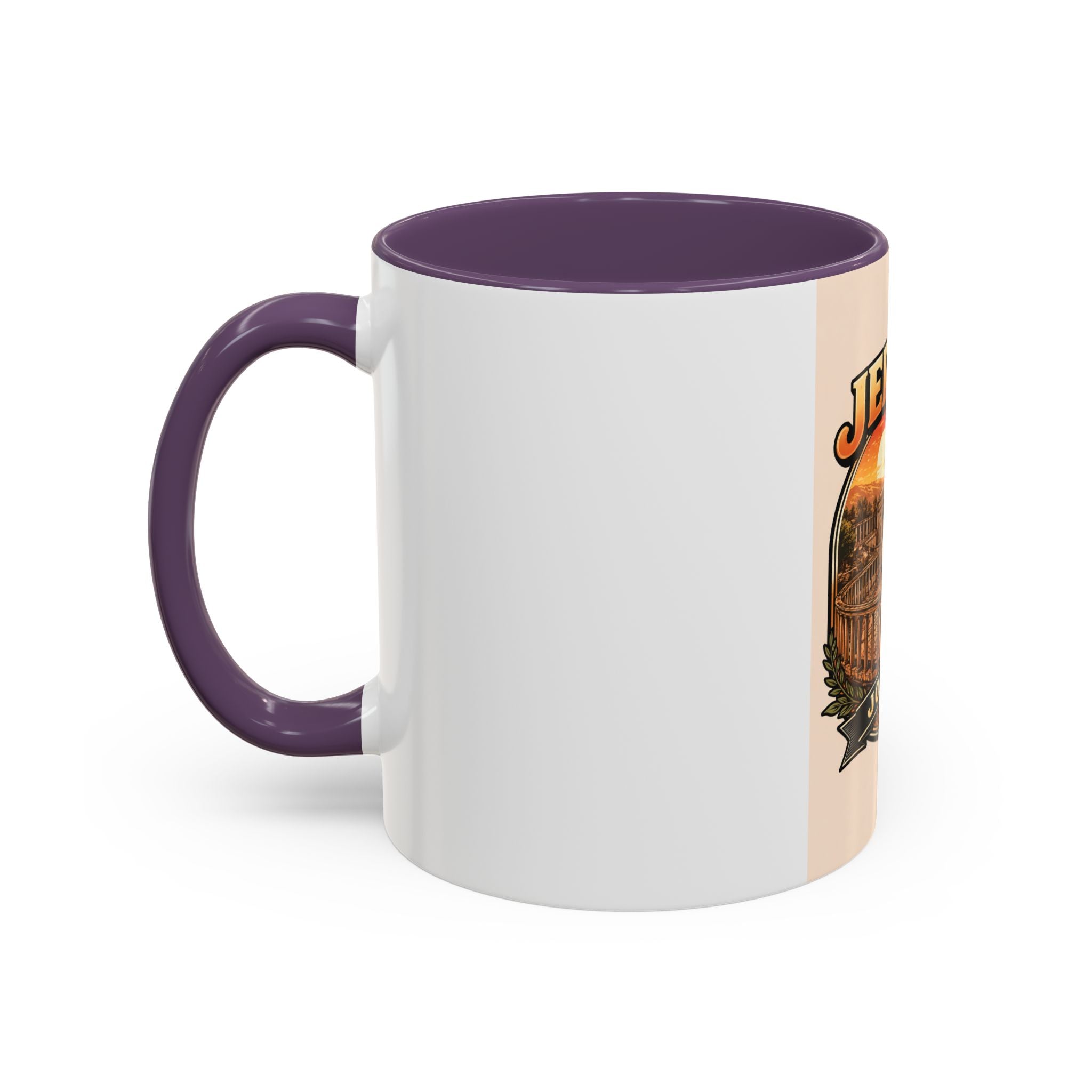 Jerash Jordan Accent Coffee Mug – Vintage Sunset Travel Souvenir (11/15oz)