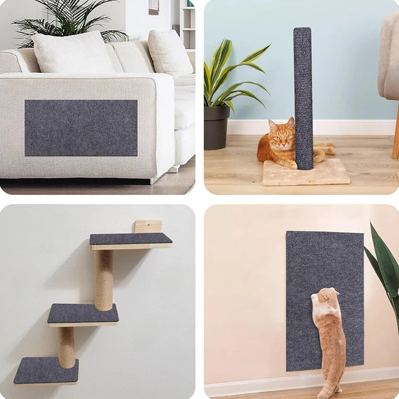 Self-Adhesive Cat Scratch Mat for Furniture