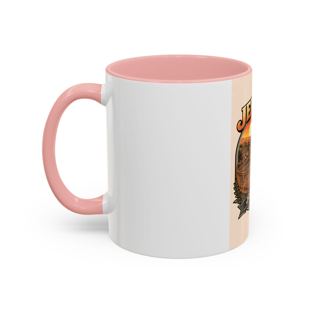 Jerash Jordan Accent Coffee Mug – Vintage Sunset Travel Souvenir (11/15oz)
