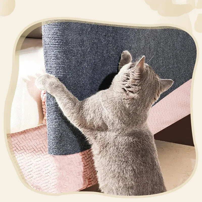 Self-Adhesive Cat Scratch Mat for Furniture