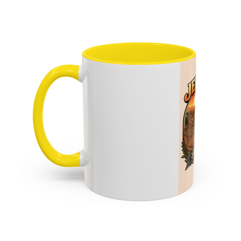 Jerash Jordan Accent Coffee Mug – Vintage Sunset Travel Souvenir (11/15oz)